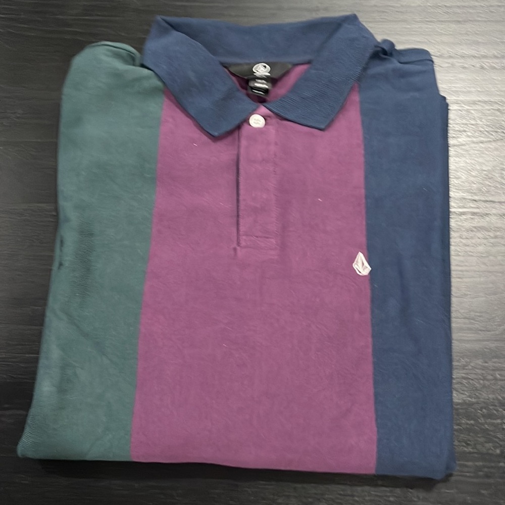 Volcom Sumpter Men’s Navy Long Sleeve Polo